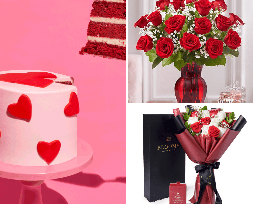 Valentine's Day - Love Is In The Air cover photo collage