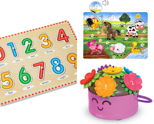 Best learning toys for toddlers cover photo collage