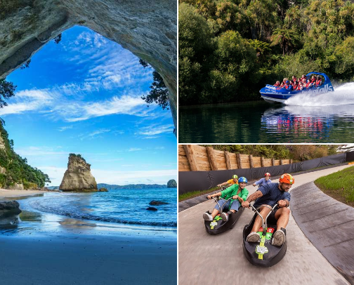 𝘋𝘪𝘴𝘤𝘰𝘷𝘦𝘳 𝘕𝘦𝘸 𝘡𝘦𝘢𝘭𝘢𝘯𝘥:
Dreamy North Island Bucklist! cover photo collage