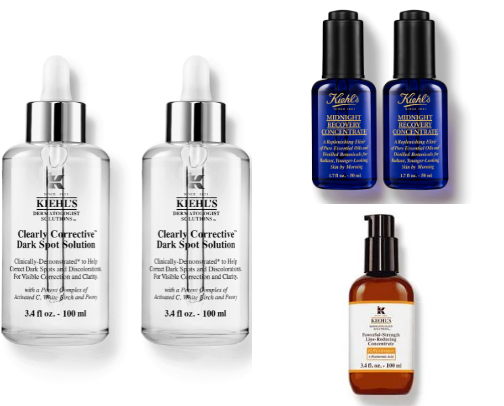 Kiehl's serum cover photo collage