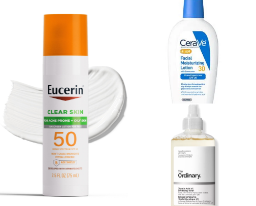 my favorite skincare routine cover photo collage