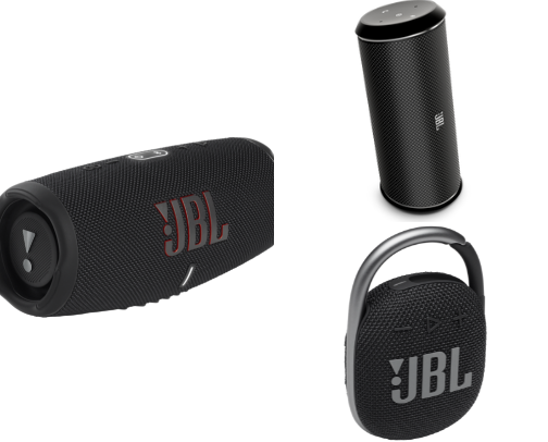 Bluetooth speakers cover photo collage