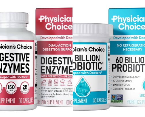 Best Probiotics & Digestive Enzymes cover photo collage