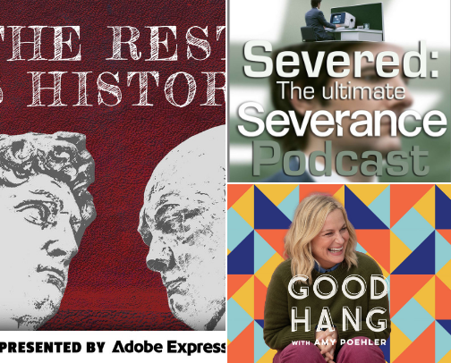 From True Crime to Cozy Chats: A Millennial’s Random Podcast Playlist cover photo collage