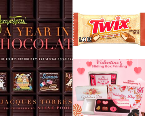 Valentine's Day candies and chocolates for gifting cover photo collage