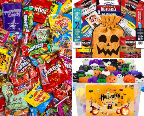 Everything I'd Buy for a Fun Halloween Treat Bag cover photo collage