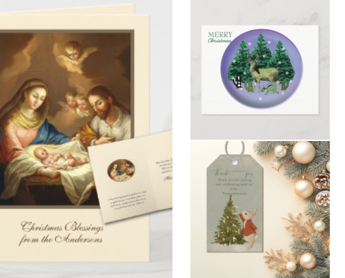 Vintage Christmas Cards & Tags cover photo collage
