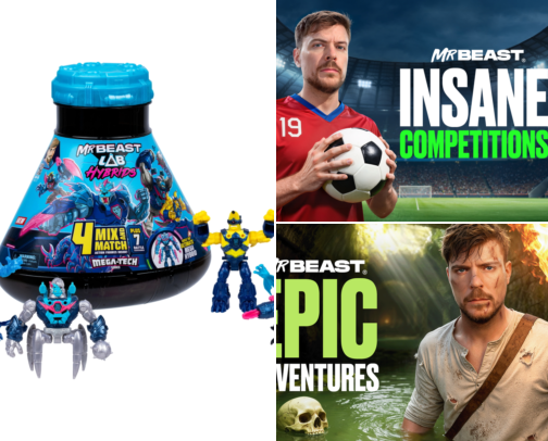 The Mr. Beast Lab cover photo collage