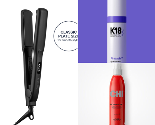 hair tools & products i swear by to get goddess-like hair 💁🏽‍♀️ cover photo collage