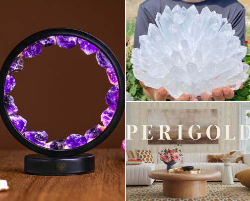 unique crystal decor pieces cover photo collage