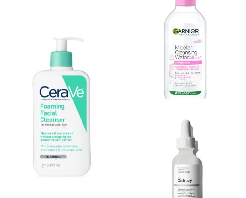 "My skincare routine for a pimple-free face cover photo collage
