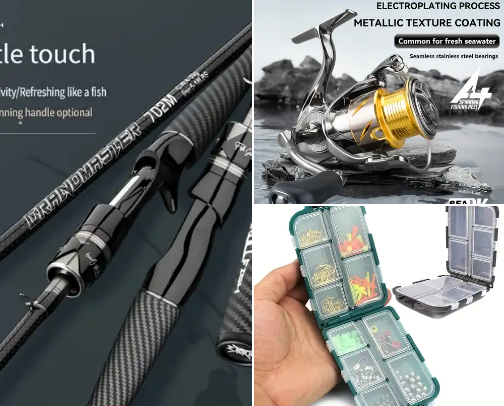 15 Must Have fishing items from Temu 🎣 cover photo collage