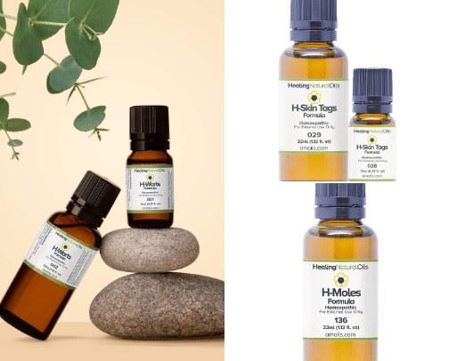 Healing natural oils cover photo collage