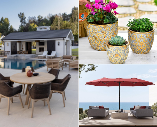 Fall finds for your patio cover photo collage