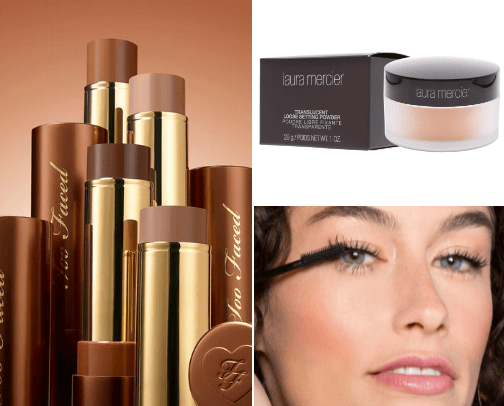 What's in my makeup bag cover photo collage