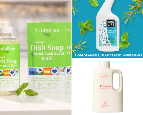 Low-Tox household cleaning cover photo collage
