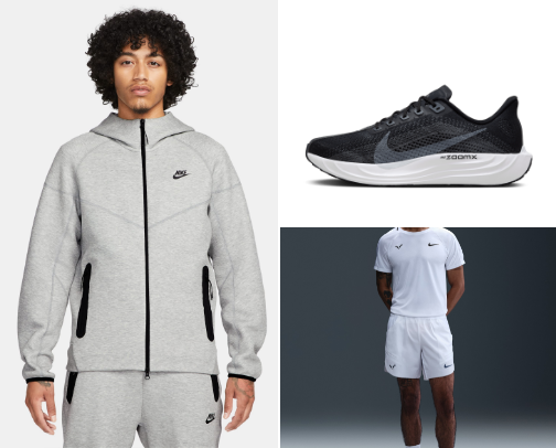 Nike athletic men cover photo collage