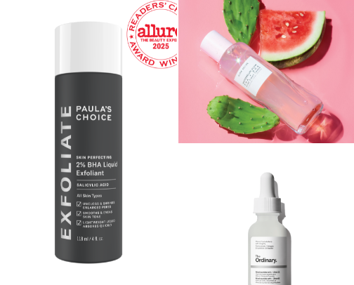 Skincare products for oily skin cover photo collage