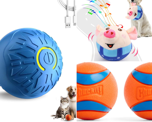 Toys & Enrichment for Big Dogs cover photo collage