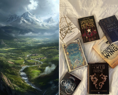 The Best Fantasy Books On My Bookshelf cover photo collage