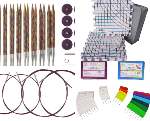 Must-Have Knitting Tools cover photo collage