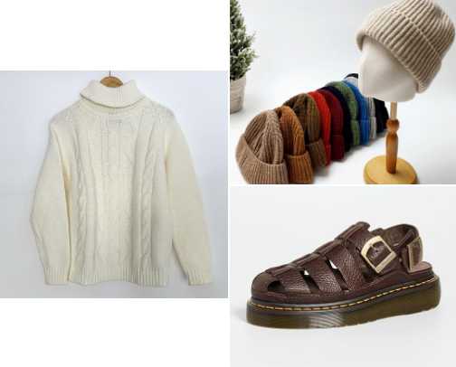 Fisherman Chic: Unisex Knits & Coastal Essentials for Cozy-Editorial Looks cover photo collage