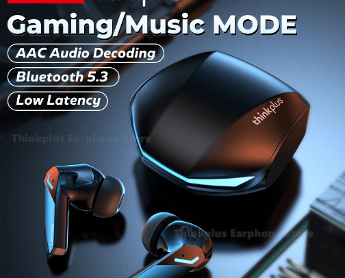 Lenovo Thinkplus GM2 Pro True Wireless Headset Bluetooth V5.3 Earbud in-eor Headphone 6aming cover photo collage