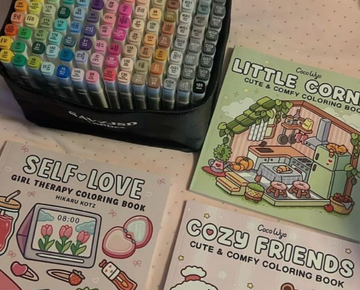 Colour with me essentials cover photo collage