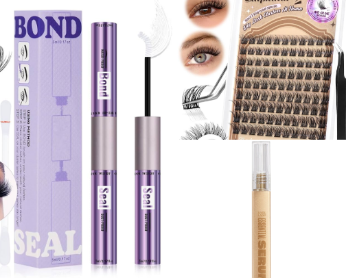 Lashes on a budget! cover photo collage