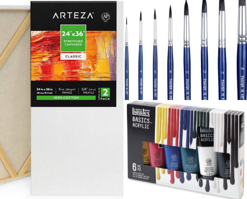 Top Recs For Your First Acrylic Paint Class cover photo collage