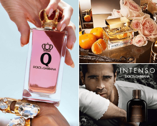 D&G perfumes. ❤️‍🔥 cover photo collage