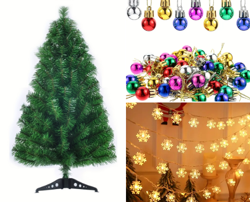Christmass decorations for your lovely home, office or your store cover photo collage