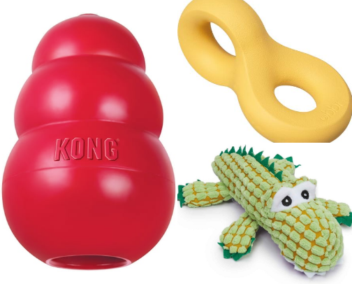 approved dog toys from ollie cover photo collage
