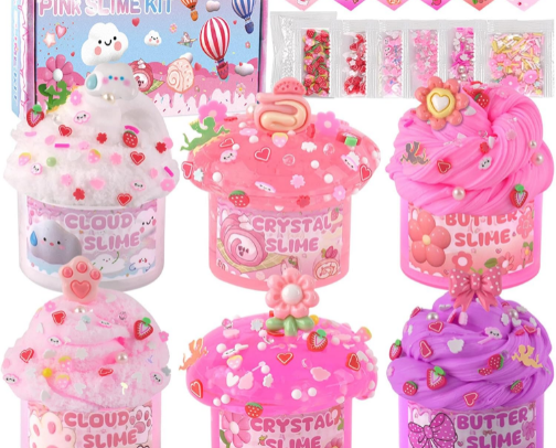 Cute & Satisfying Slime Kits (DIY Slime, Sensory Toys & Aesthetic Kits) ✨ cover photo collage