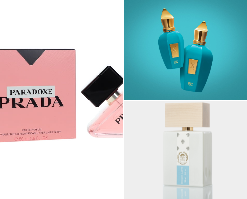 My obsession - perfumes cover photo collage