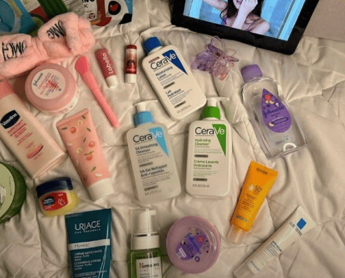 Everyday skincare cover photo collage