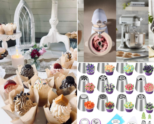 My favorite baking tools 🧁❤️ cover photo collage