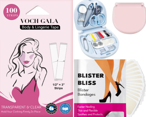 Wedding day emergency kit must haves cover photo collage