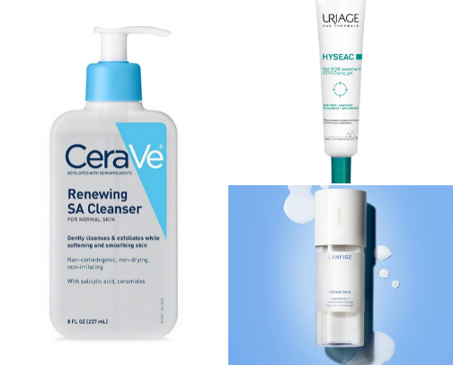 Skin care cover photo collage