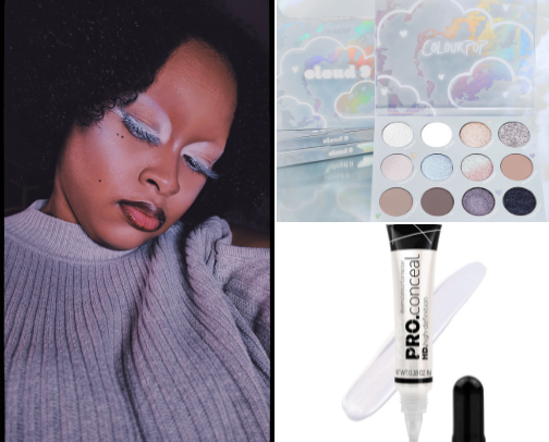 Editorial White Blush Makeup Look (What & How) cover photo collage