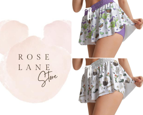 Disney Running Skorts cover photo collage