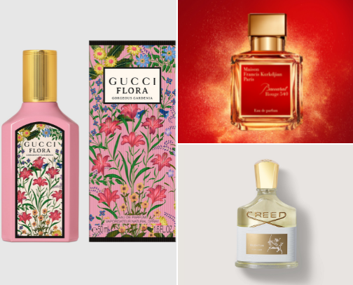 The “I’m Her” Fragrance Collection cover photo collage