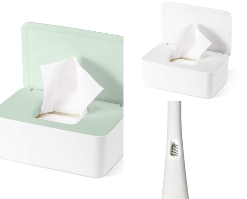 practical bathroom products cover photo collage