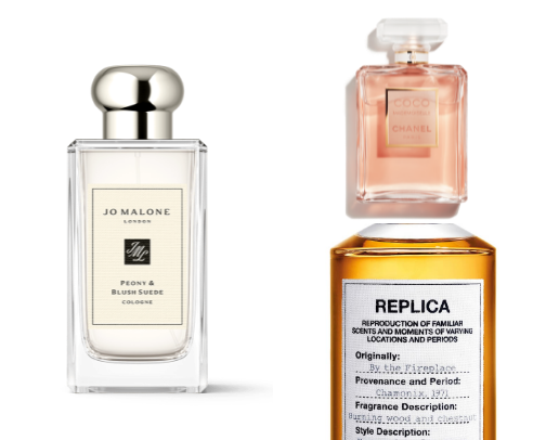 the scent that makes me feel CHIC ✨ cover photo collage