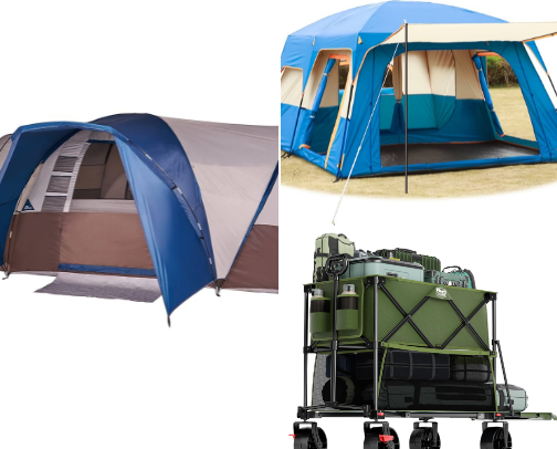 Camping-Ready, Outdoor-Steady: Essentials That Work cover photo collage