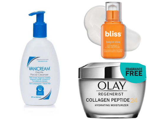 Dermatologist Recommended Skin for 40's-50's cover photo collage