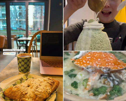FOOD RECOMMENDATIONS IN LONDON cover photo collage