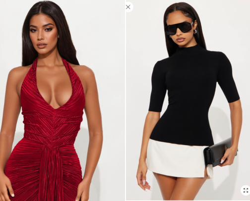 Devil wears Prada but obsessed with Fashion Nova cover photo collage