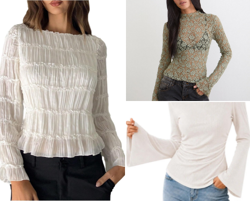 Chic Tops For the “Cold Girlies Who Need Sleeves” cover photo collage