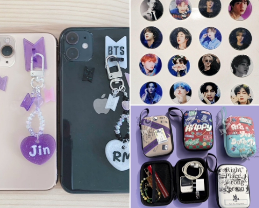 BTS Gadgets → PopSockets, Tech accessories cover photo collage